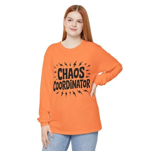 Chaos Coordinator Shirt Unisex Long Sleeve Tee, Funny Mom Life Gift, Mothers Day Shirt, Gifts for Team Leaders, Humor Apparel - Image 30