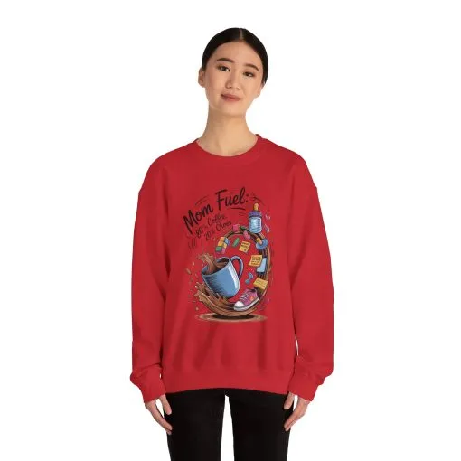Mom Fuel Unisex Crewneck Sweatshirt, Perfect for Coffee Lovers, Gifts for Moms, Cozy Casual Wear, Funny Graphic Sweatshirt, Mother's Day - Image 50