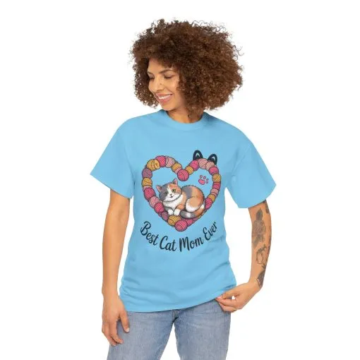 Best Cat Mom Ever T-Shirt, Cat Lover Gift, Pet Mom Shirt, Funny Animal Apparel, Cute Gift for Cat Moms, Gift for Cat Lovers, Kitty Mom Shirt - Image 14