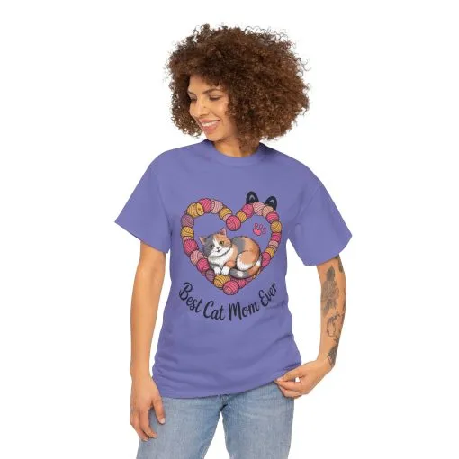 Best Cat Mom Ever T-Shirt, Cat Lover Gift, Pet Mom Shirt, Funny Animal Apparel, Cute Gift for Cat Moms, Gift for Cat Lovers, Kitty Mom Shirt - Image 21