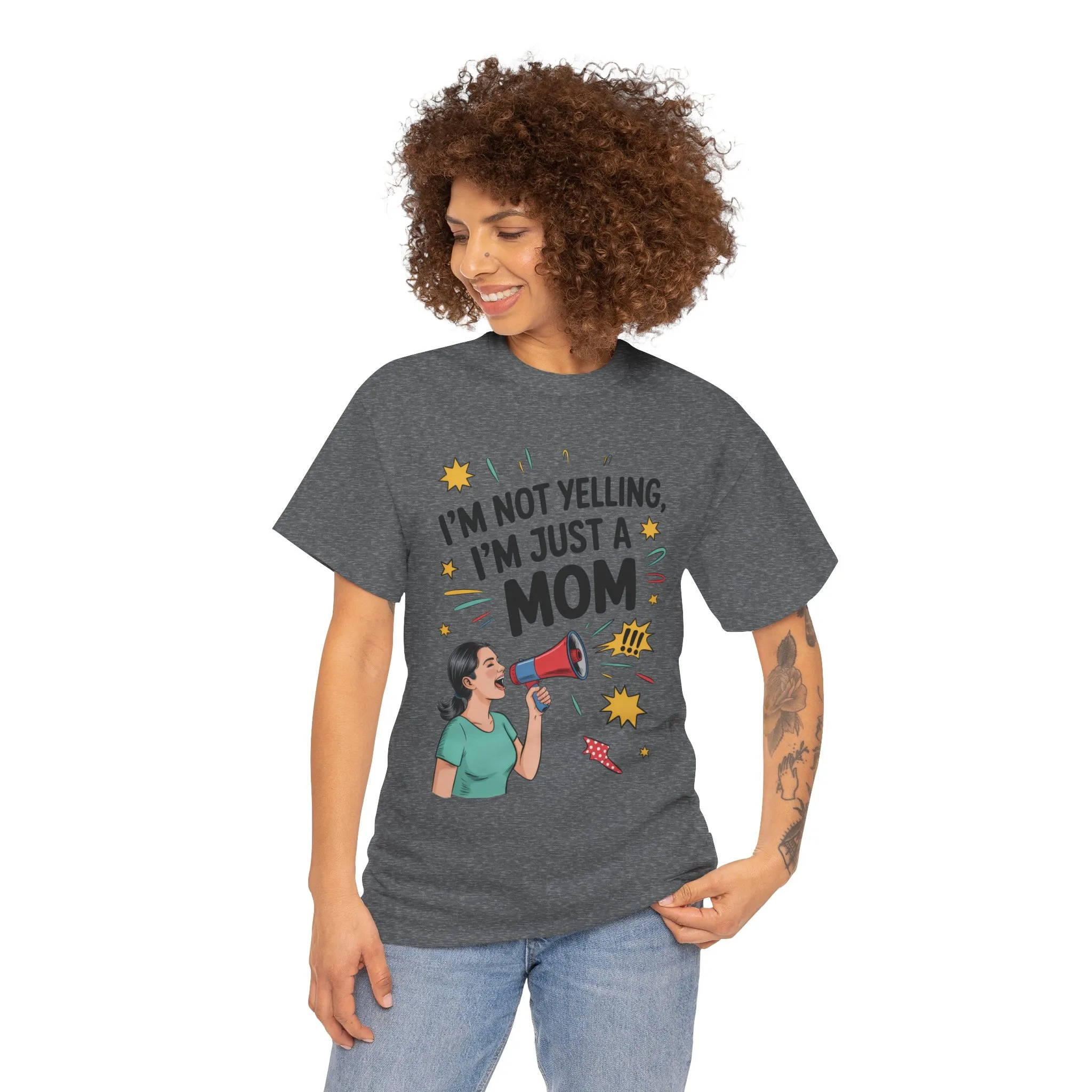 Funny Mom Shirt, I'm Not Yelling I'm Just a Mom, Mother's Day Gift, Loud Mom Life T-Shirt, Mother's Day Apparel, Family Humor Shirt - Image 23