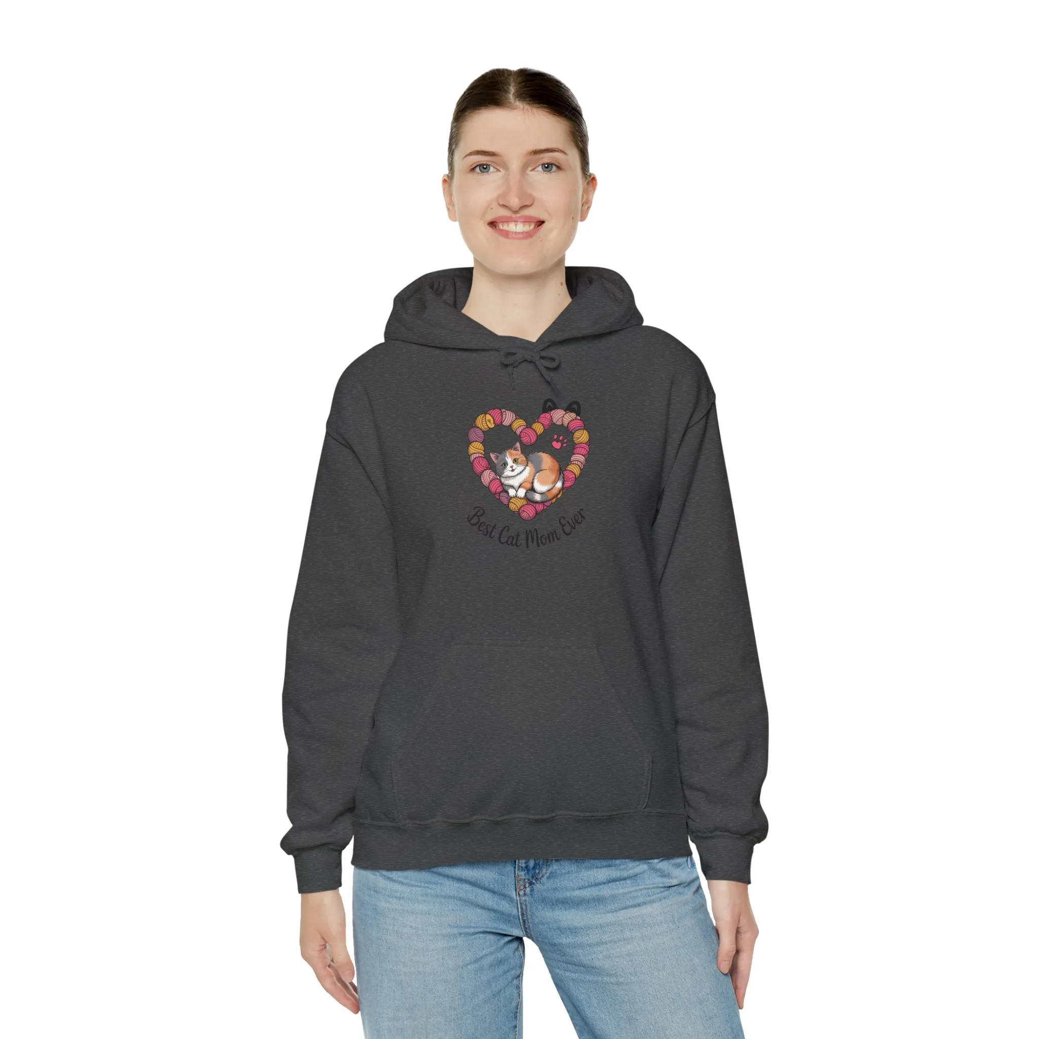 Best Cat Mom Ever Hoodie, Cozy Sweatshirt for Cat Lovers, Gift for Cat Moms, Feline Themed Apparel, Pet Lover Hoodie, Mother's Day Gift - Image 33
