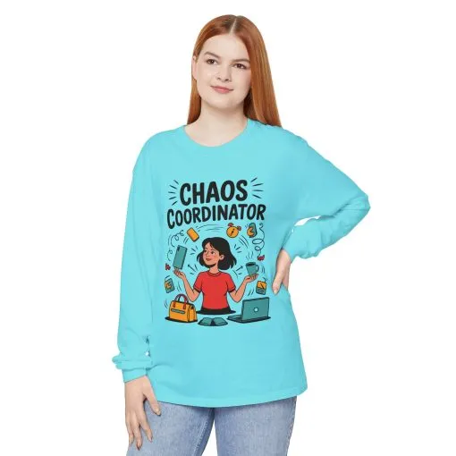 Chaos Coordinator Women's Long Sleeve, Mom Life Graphic Long Sleeve, Gift for Busy Moms, Multitasking Mom Gift, Cute Mother's Day Gift - Image 8