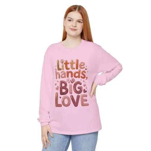 Little Hands, Big Love Long Sleeve T-Shirt, Perfect for Moms Gifts, Cute Mom Long Sleeve T-Shirt, Baby Showers Gift, mother's day Gift - Image 27