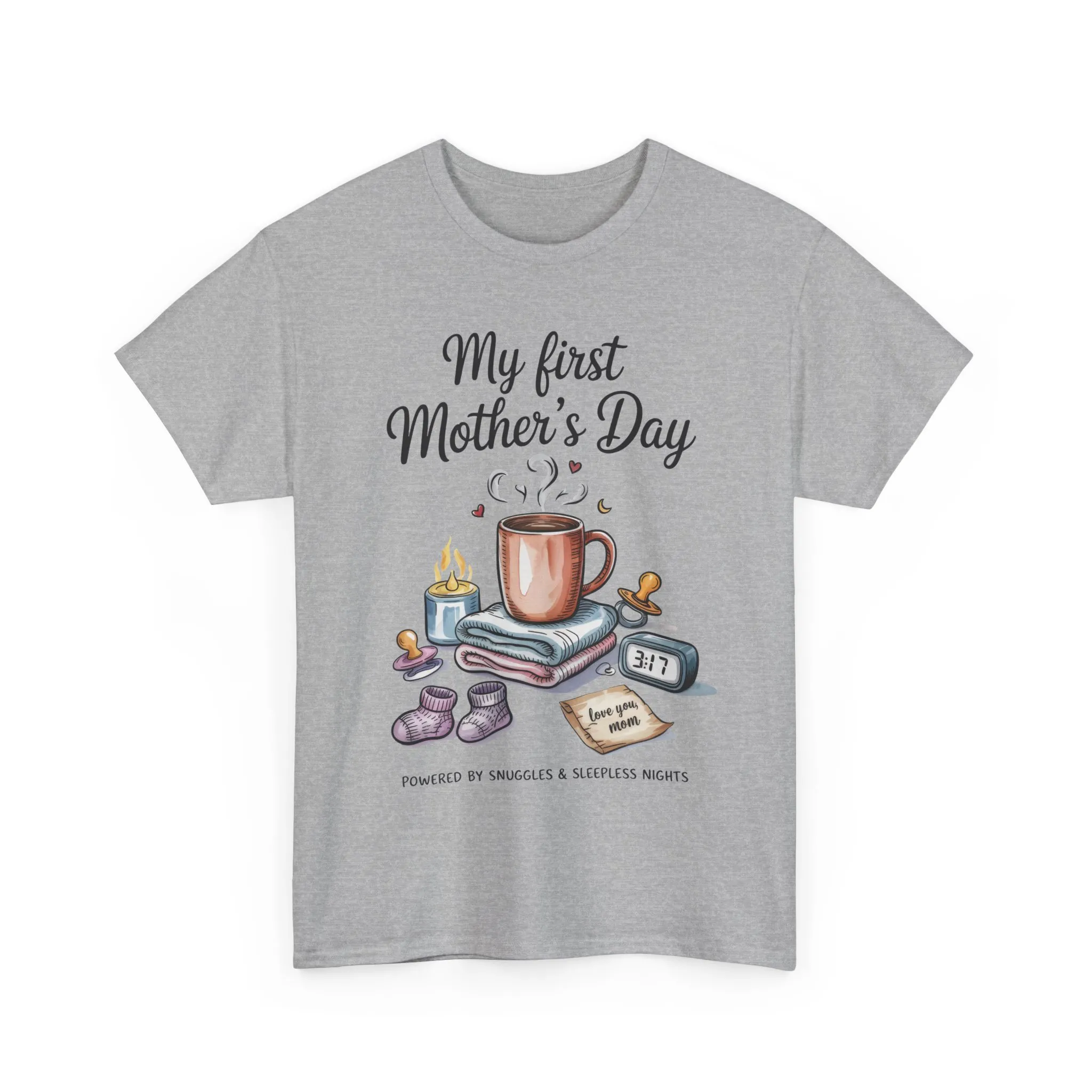 My First Mother's Day Tee, Gift for New Moms, Cute Mother's Day Shirt, Snuggle-Inspired Apparel, Baby Shower Tee - Image 15