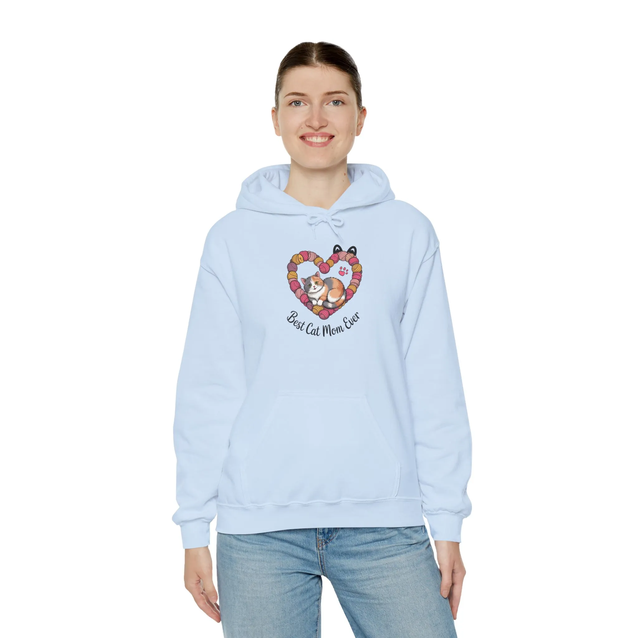 Best Cat Mom Ever Hoodie, Cozy Sweatshirt for Cat Lovers, Gift for Cat Moms, Feline Themed Apparel, Pet Lover Hoodie, Mother's Day Gift - Image 12