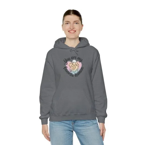 You Are My Favorite Human Hoodie, Cute Mom and Baby Pastel Design, Mothers Day Hooded Sweatshirt Gift - Image 40