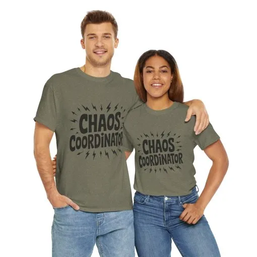 Chaos Coordinator Unisex Heavy Cotton Tee, Funny Graphic T-Shirt, Gift for Moms, Mom Life Graphic Tee, Mother's Day T-Shirt - Image 37
