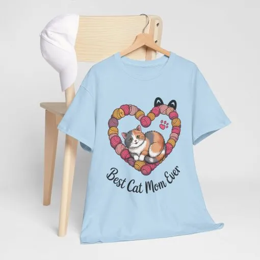 Best Cat Mom Ever T-Shirt, Cat Lover Gift, Pet Mom Shirt, Funny Animal Apparel, Cute Gift for Cat Moms, Gift for Cat Lovers, Kitty Mom Shirt - Image 16