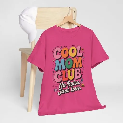 Cool Mom Club Tee, Fun Cotton T-Shirt for Moms, Mothers Day Gift, Parenting Humor Apparel, Fun Mom Shirt, No Rules Just Love Retro Style - Image 31