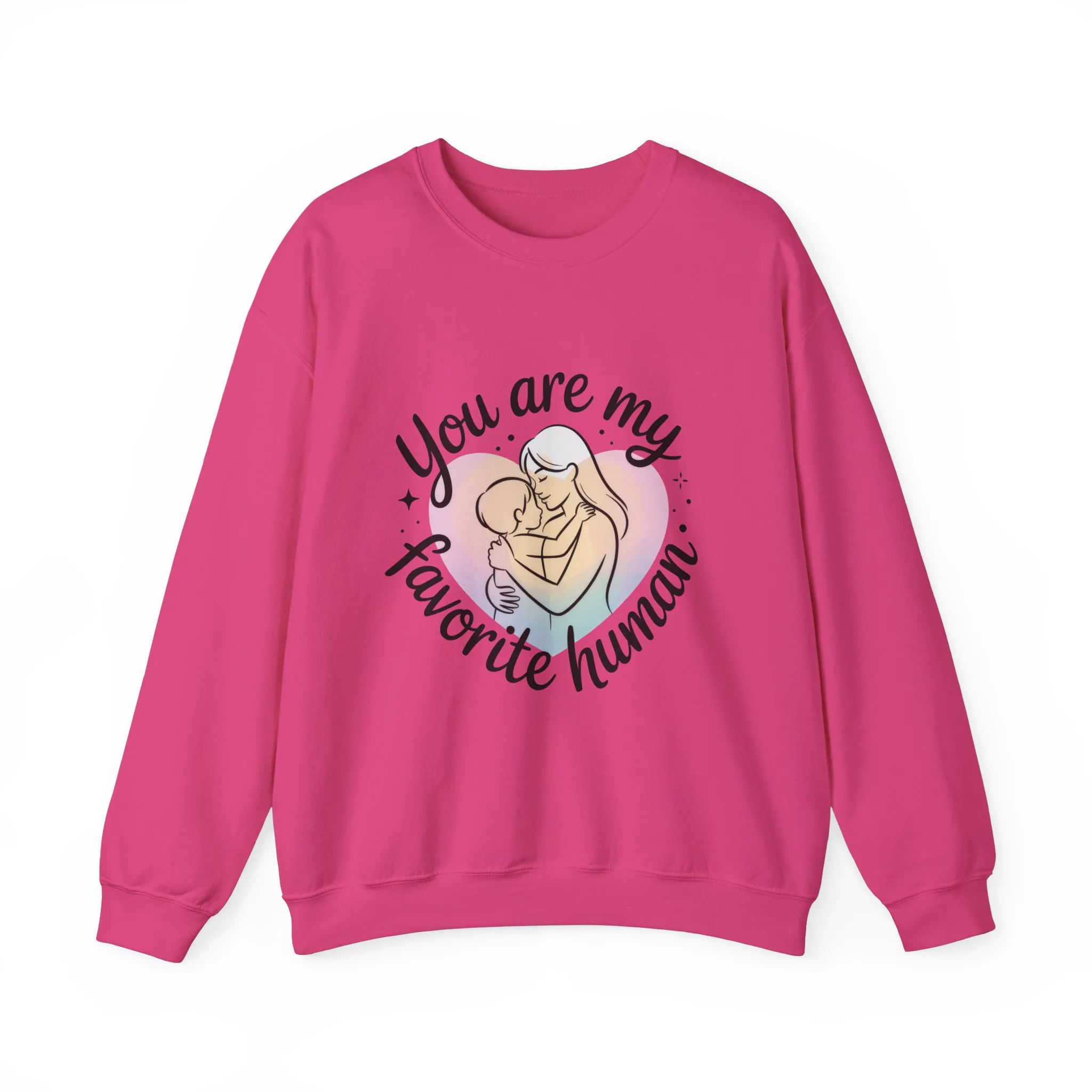 You Are My Favorite Human Mom Sweatshirt, Cute Pastel Heavy Blend Crewneck for Mothers Day, Cozy Gift for Moms, Mothers Day Gift - Image 25
