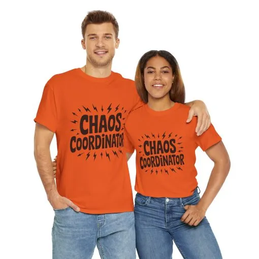 Chaos Coordinator Unisex Heavy Cotton Tee, Funny Graphic T-Shirt, Gift for Moms, Mom Life Graphic Tee, Mother's Day T-Shirt - Image 15