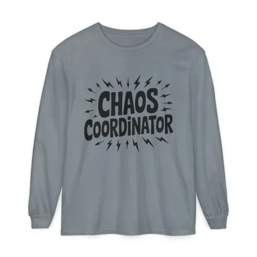 Chaos Coordinator Shirt Unisex Long Sleeve Tee, Funny Mom Life Gift, Mothers Day Shirt, Gifts for Team Leaders, Humor Apparel - Image 13