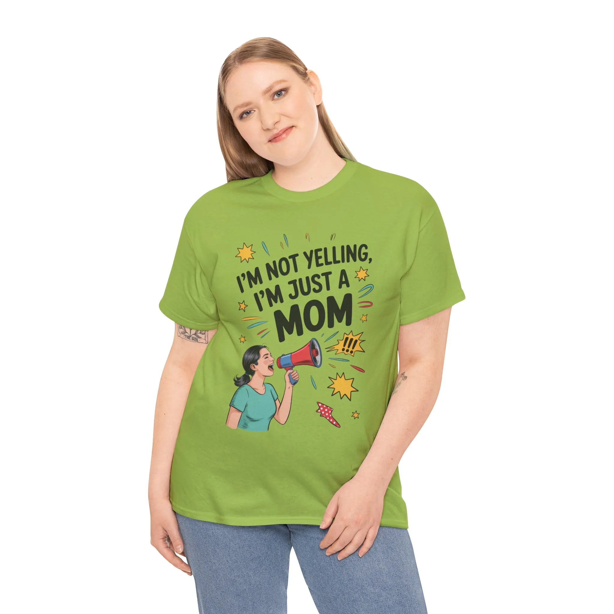 Funny Mom Shirt, I'm Not Yelling I'm Just a Mom, Mother's Day Gift, Loud Mom Life T-Shirt, Mother's Day Apparel, Family Humor Shirt - Image 14