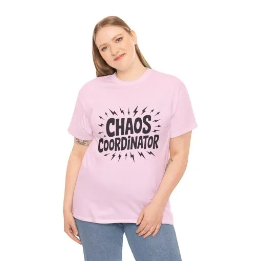 Chaos Coordinator Unisex Heavy Cotton Tee, Funny Graphic T-Shirt, Gift for Moms, Mom Life Graphic Tee, Mother's Day T-Shirt - Image 26
