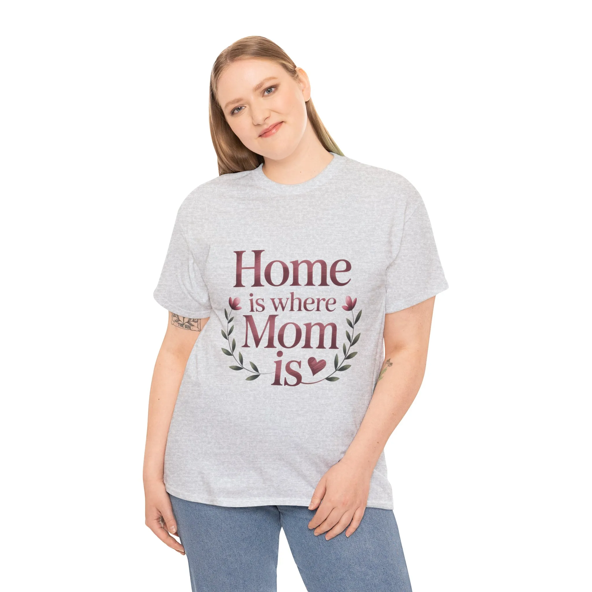 Home is Where Mom Is Women's Tee, Cozy Cotton T-Shirt for Mothers, Perfect Gift for Mother's Day, Casual Everyday Wear, mother's day gift - Image 10