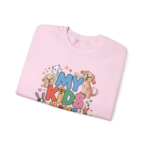 My Kids Have Paws Sweatshirt, Pet Lover Gift, Cute Animal Shirt, Cute Pet Mom Tee, Animal Parent T-Shirt, Gift for Animal Lovers - Image 26