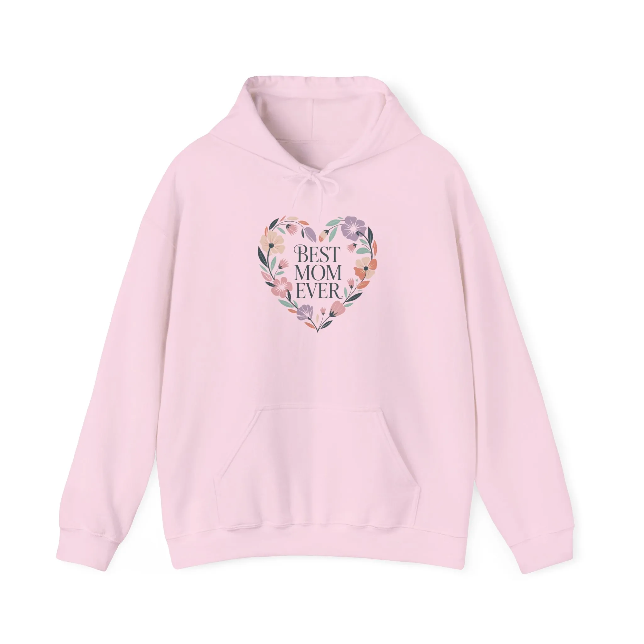 Floral Heart Mom Hoodie - Best Mom Ever Sweatshirt for Mother's Day, Gift for Mom, Cozy Sweatshirt for Women, Everyday Wear, New Mom Gift - Image 16