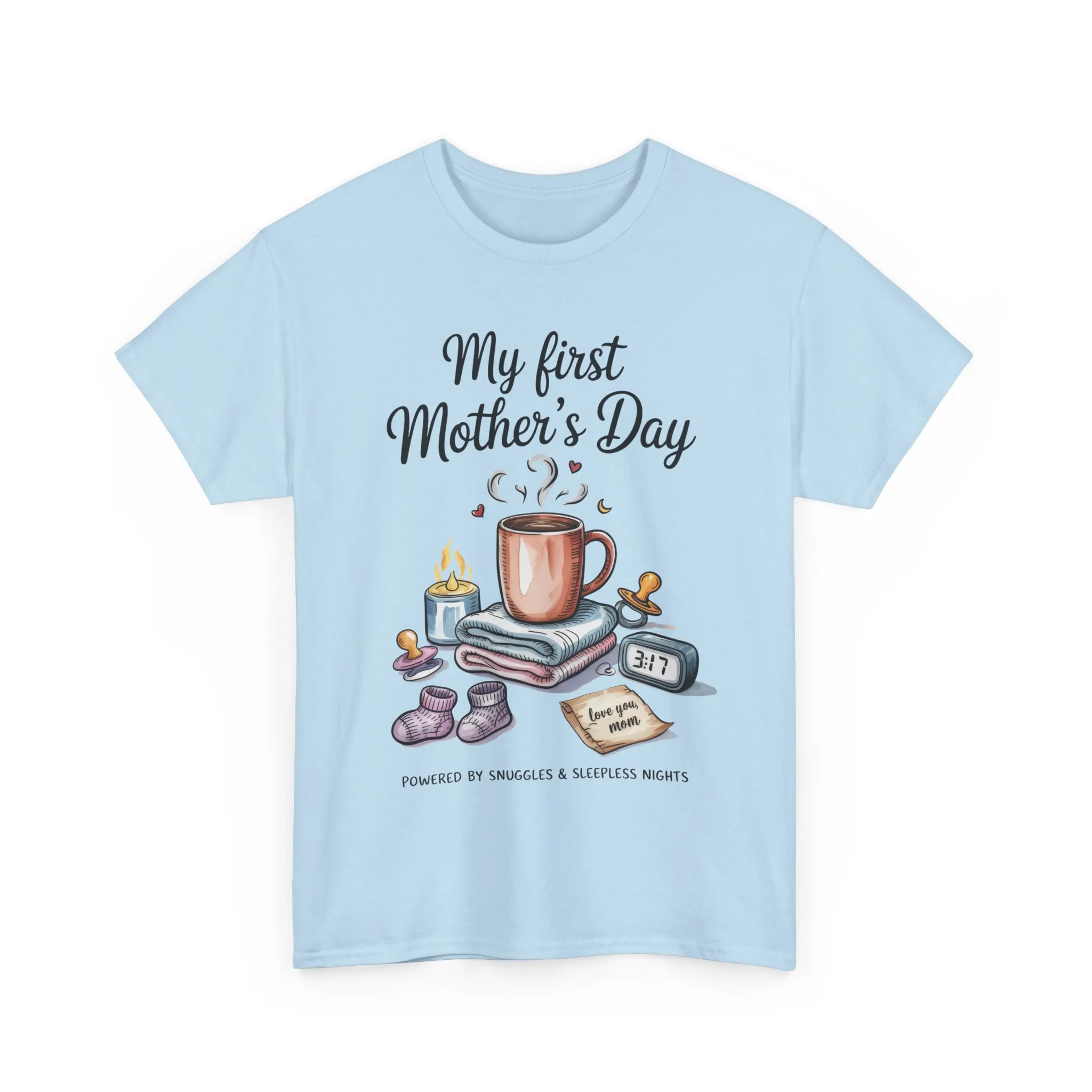 My First Mother's Day Tee, Gift for New Moms, Cute Mother's Day Shirt, Snuggle-Inspired Apparel, Baby Shower Tee - Image 18
