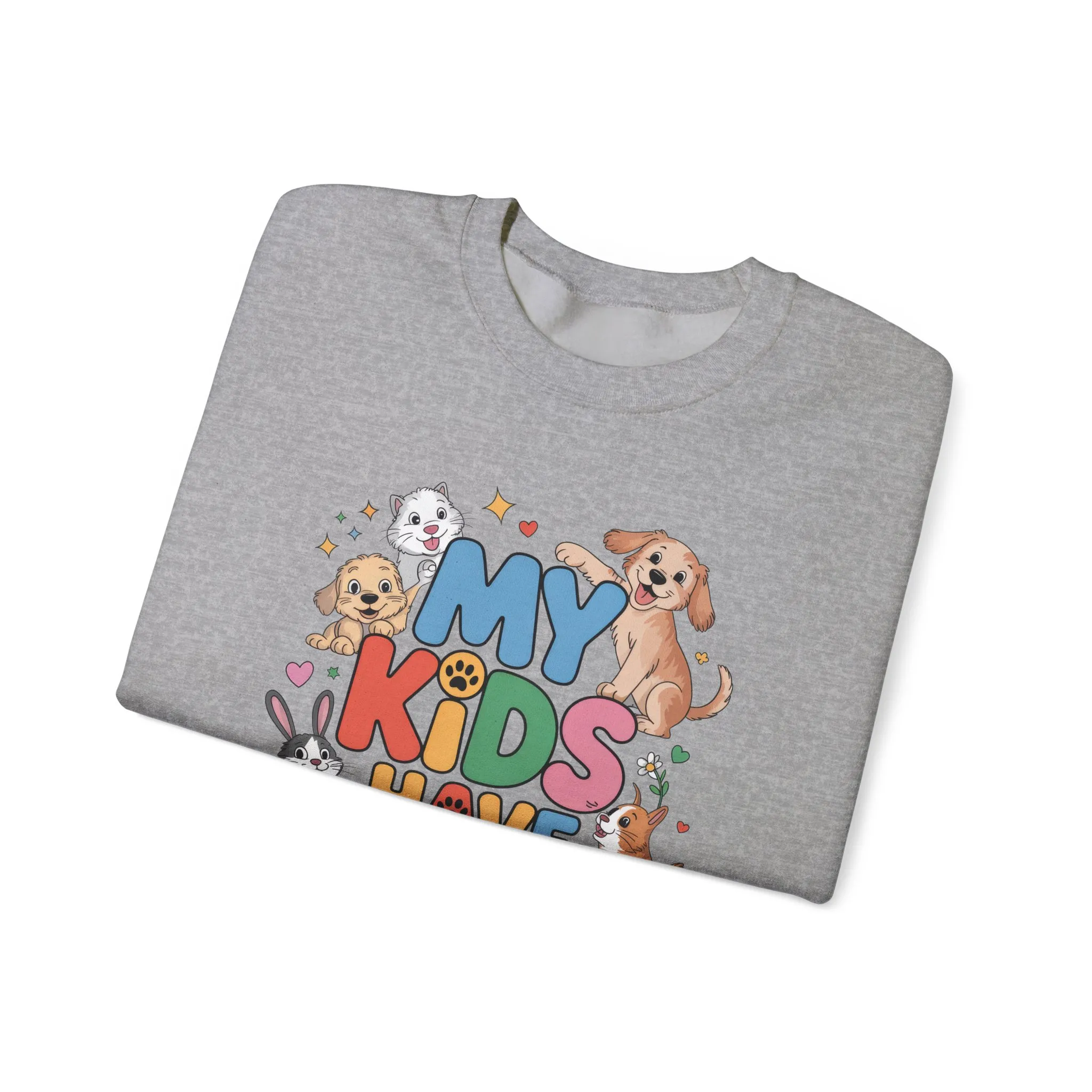 My Kids Have Paws Sweatshirt, Pet Lover Gift, Cute Animal Shirt, Cute Pet Mom Tee, Animal Parent T-Shirt, Gift for Animal Lovers - Image 6
