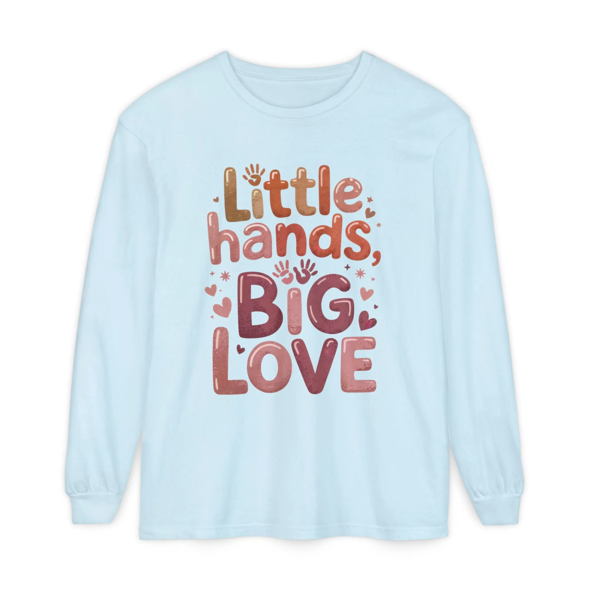 Little Hands, Big Love Long Sleeve T-Shirt, Perfect for Moms Gifts, Cute Mom Long Sleeve T-Shirt, Baby Showers Gift, mother's day Gift - Image 18