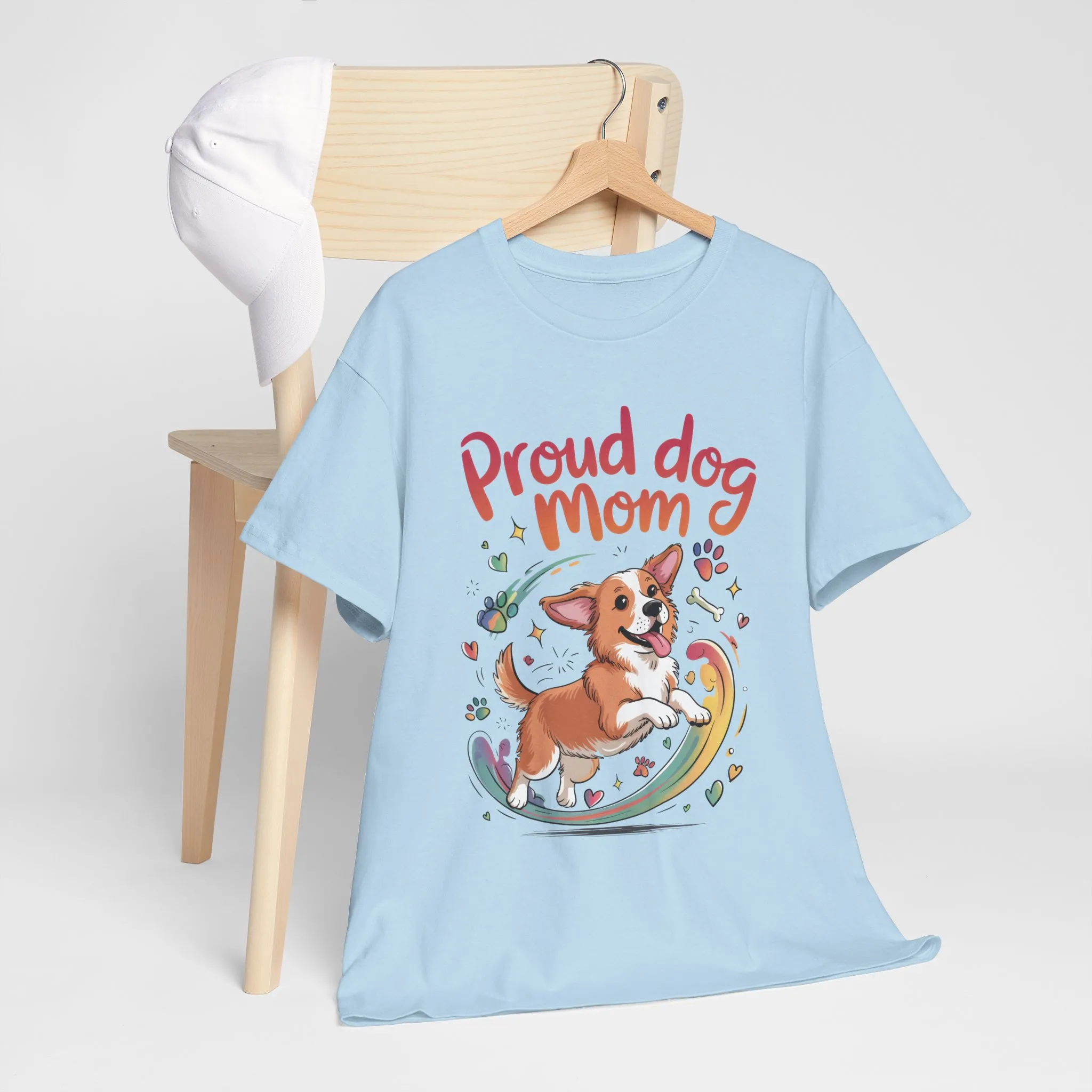 Proud Dog Mom Tee, Cute Pet Lover Shirt, Animal Lover Gift, Dog Mom T-Shirt, Funny Dog Apparel, Gift for Pet Owners, T-Shirt for Pet Moms - Image 14