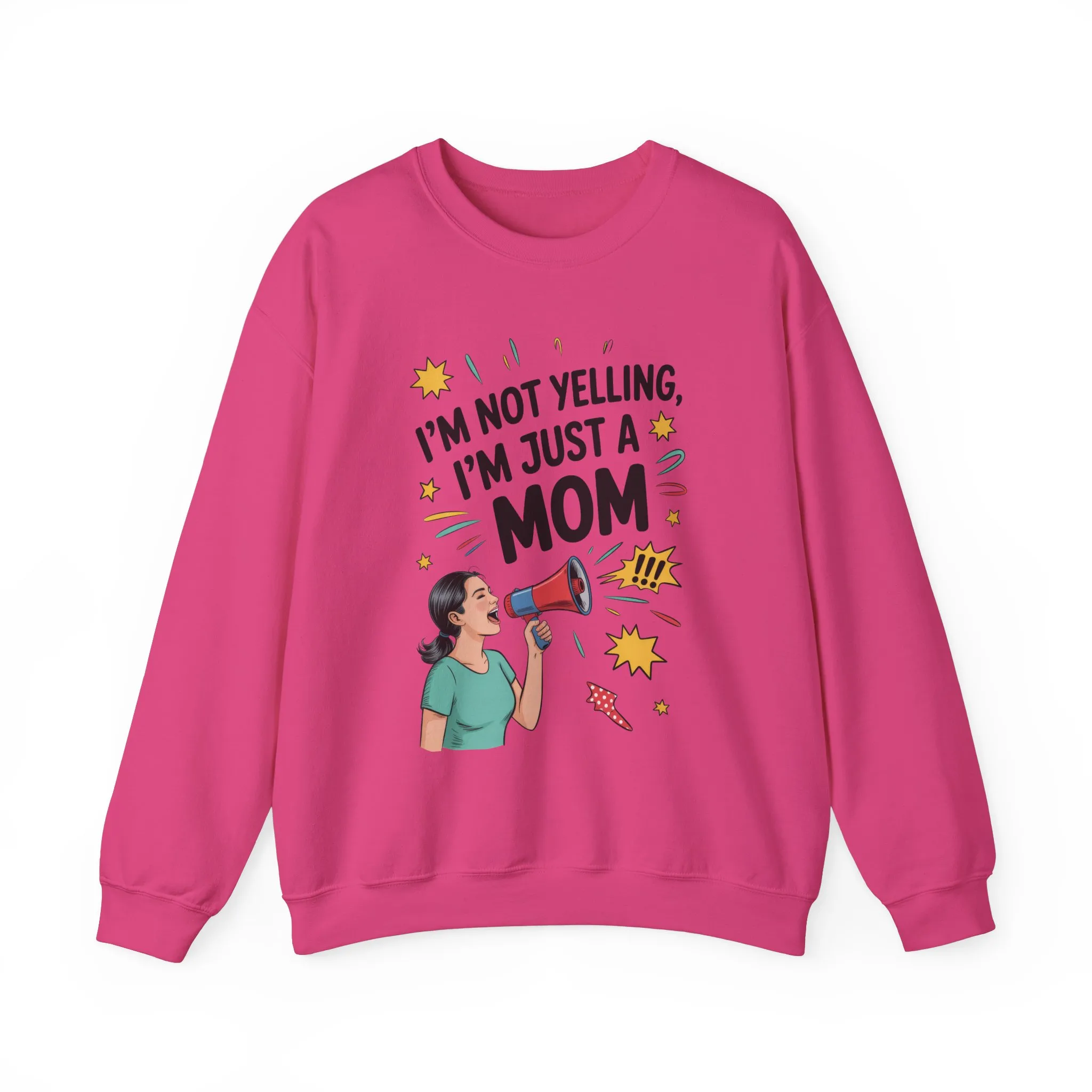 Funny Mom Sweatshirt, I'm Not Yelling I'm Just a Mom, Mother's Day Gift, Loud Mom Life Sweatshirt, Mother's Day Apparel, Family Humor Shirt - Image 30