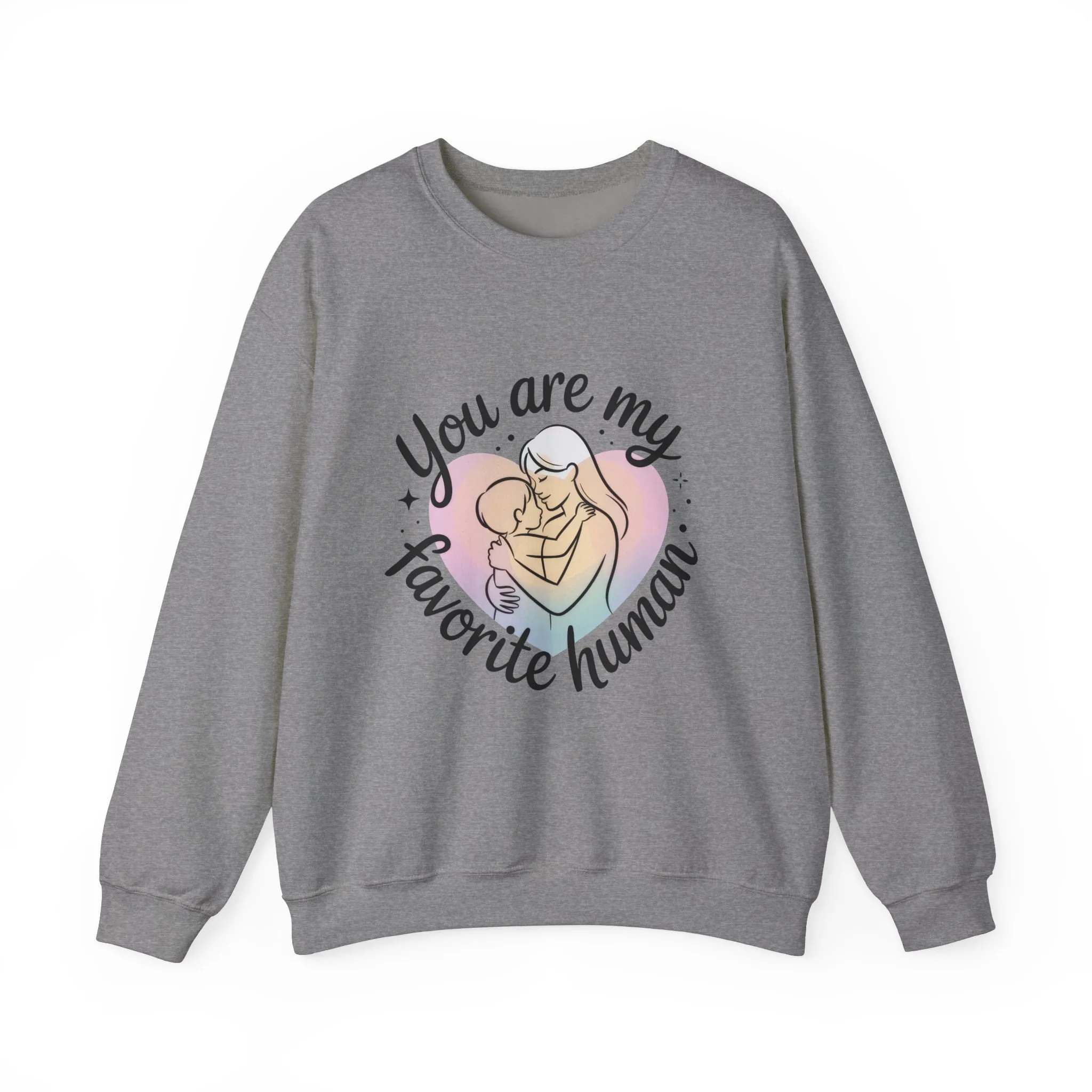 You Are My Favorite Human Mom Sweatshirt, Cute Pastel Heavy Blend Crewneck for Mothers Day, Cozy Gift for Moms, Mothers Day Gift - Image 10