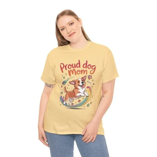 Proud Dog Mom Tee, Cute Pet Lover Shirt, Animal Lover Gift, Dog Mom T-Shirt, Funny Dog Apparel, Gift for Pet Owners, T-Shirt for Pet Moms - Image 33