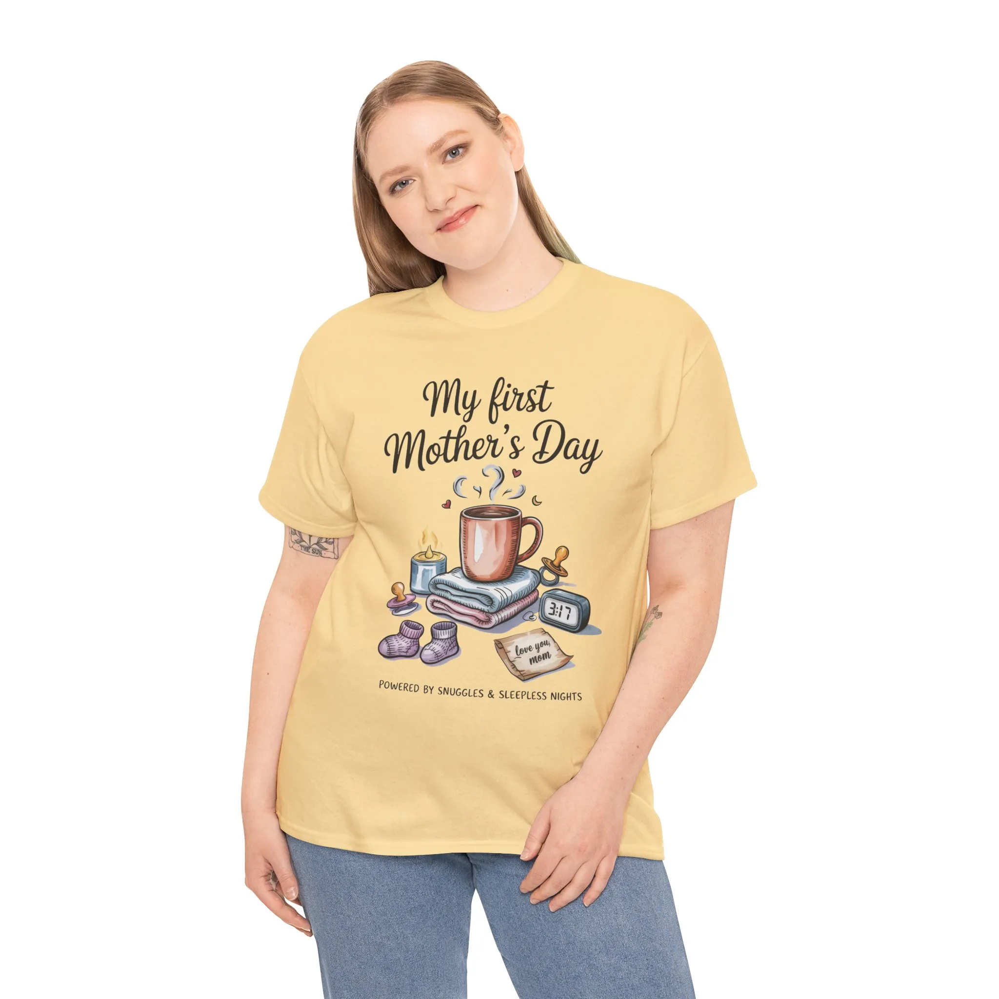 My First Mother's Day Tee, Gift for New Moms, Cute Mother's Day Shirt, Snuggle-Inspired Apparel, Baby Shower Tee - Image 11