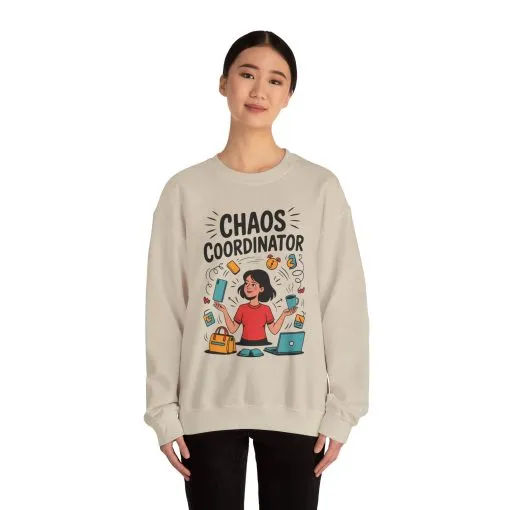 Chaos Coordinator Sweatshirt, Funny Mom Life Sweatshirt ,Gift for Busy Moms, Multitasking Mom Gift, Mom Life Sweatshirt, Mother's Day Gift - Image 11