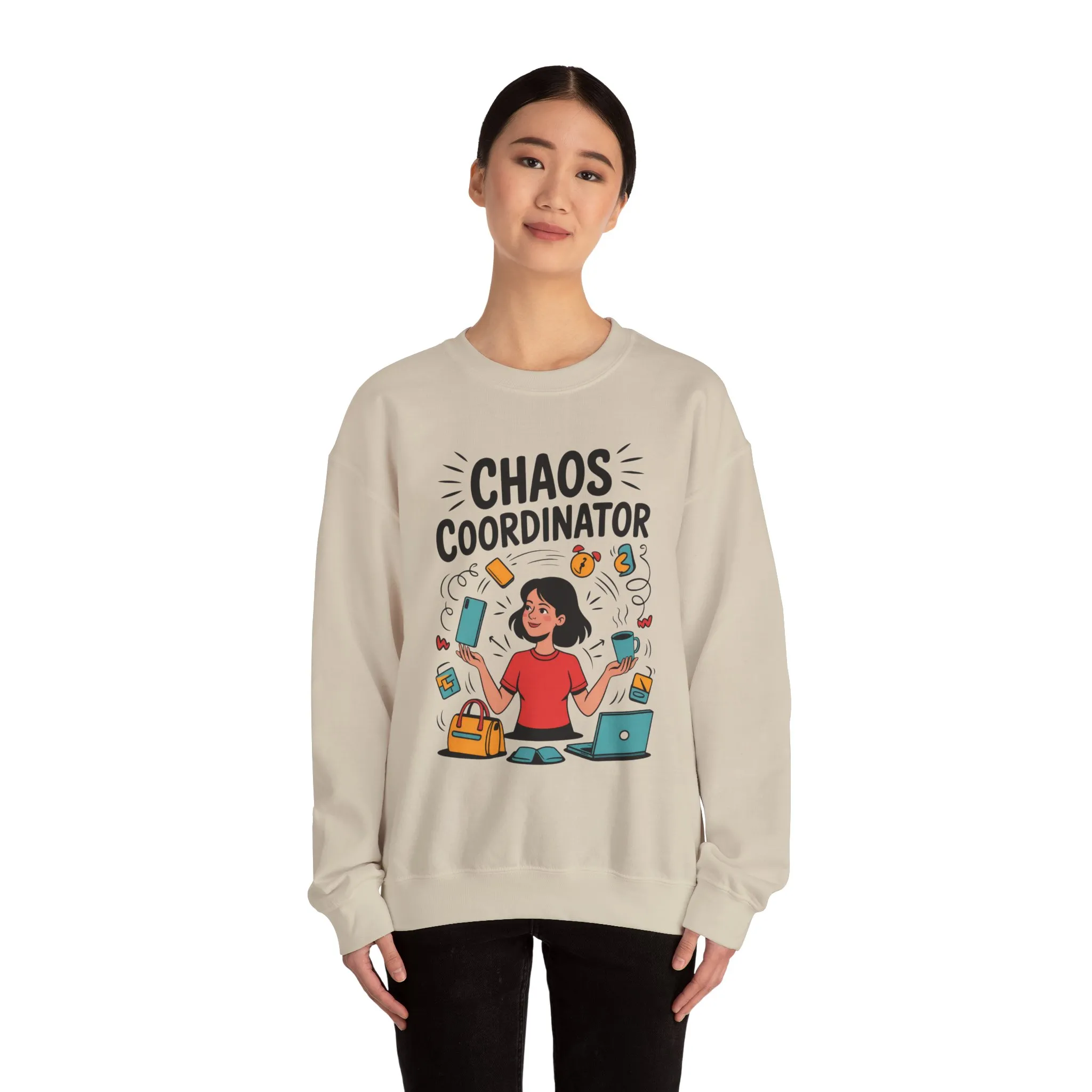 Chaos Coordinator Sweatshirt, Funny Mom Life Sweatshirt ,Gift for Busy Moms, Multitasking Mom Gift, Mom Life Sweatshirt, Mother's Day Gift - Image 11