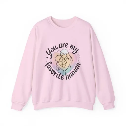 You Are My Favorite Human Mom Sweatshirt, Cute Pastel Heavy Blend Crewneck for Mothers Day, Cozy Gift for Moms, Mothers Day Gift - Image 22
