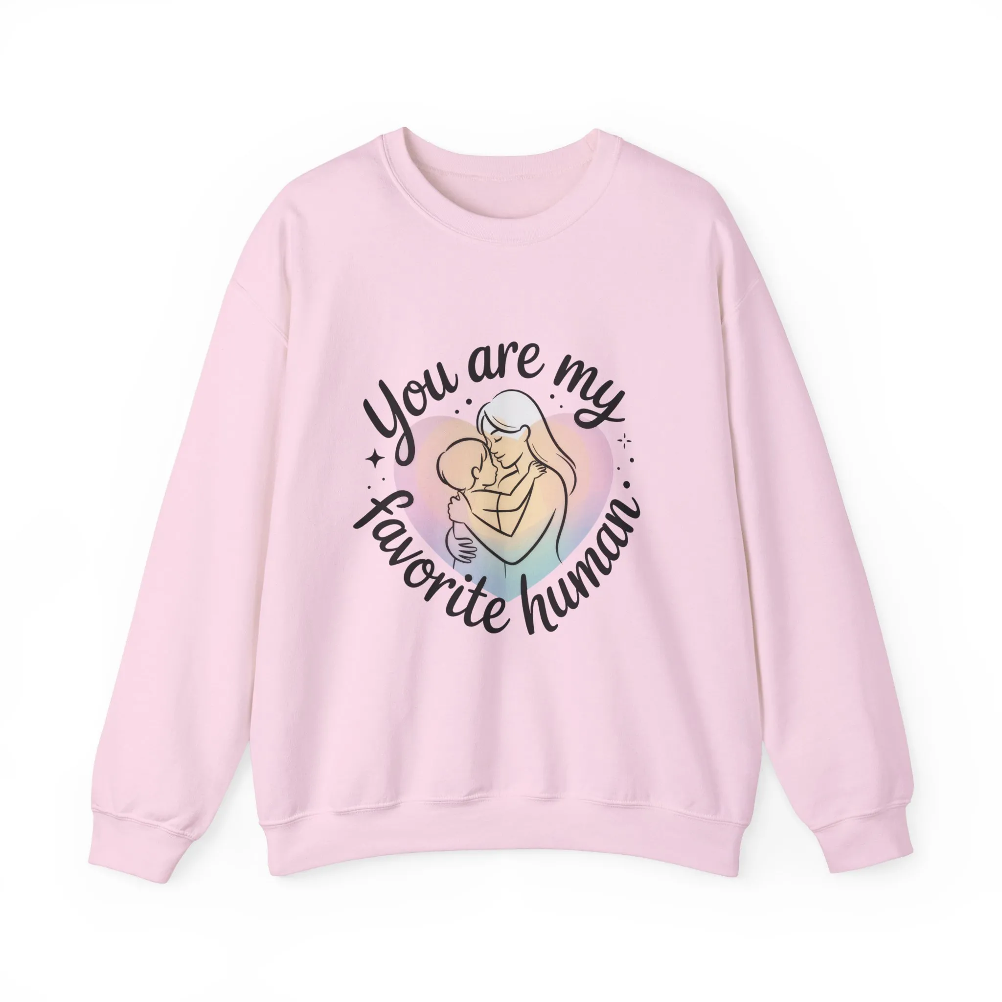 You Are My Favorite Human Mom Sweatshirt, Cute Pastel Heavy Blend Crewneck for Mothers Day, Cozy Gift for Moms, Mothers Day Gift - Image 22