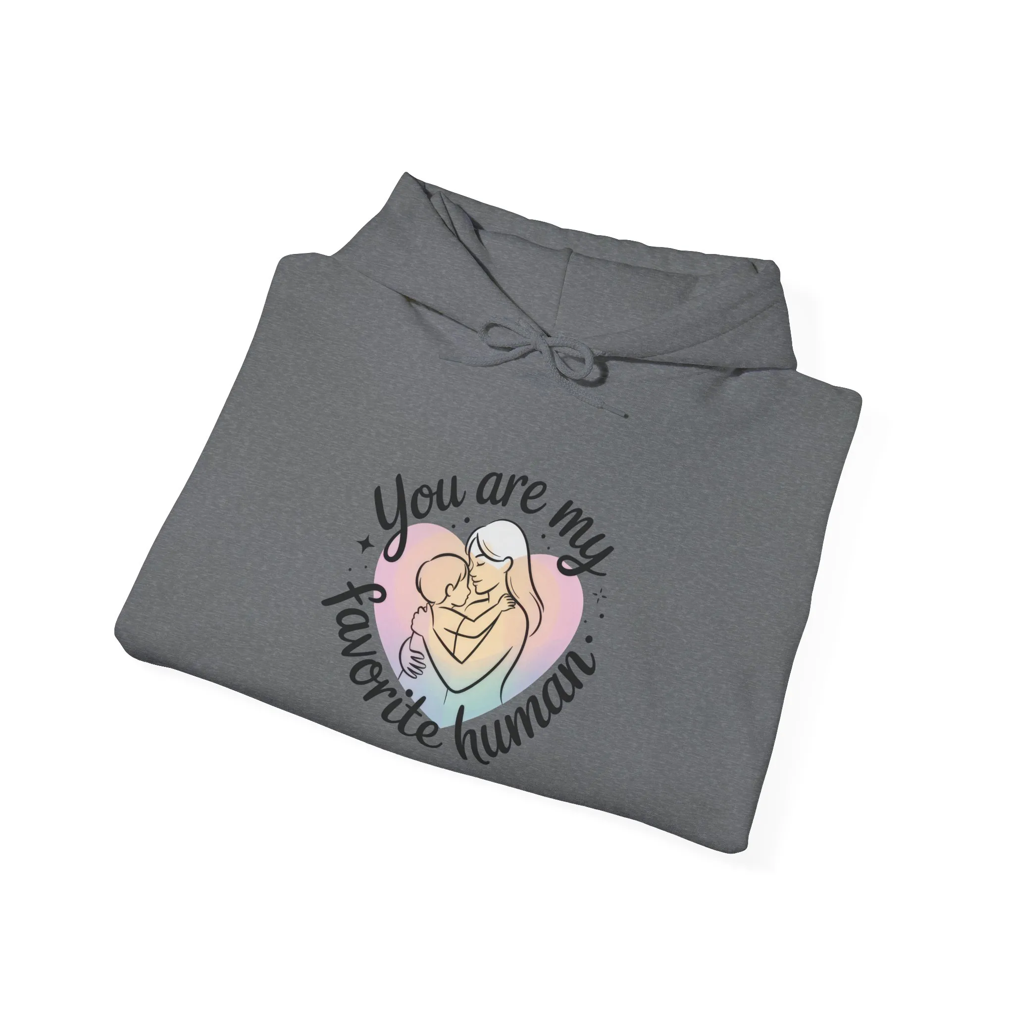 You Are My Favorite Human Hoodie, Cute Mom and Baby Pastel Design, Mothers Day Hooded Sweatshirt Gift - Image 38