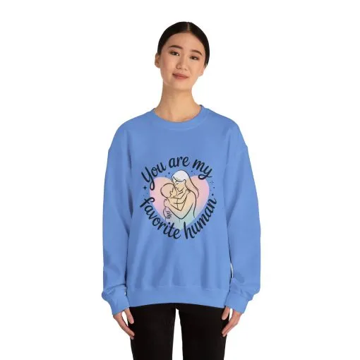 You Are My Favorite Human Mom Sweatshirt, Cute Pastel Heavy Blend Crewneck for Mothers Day, Cozy Gift for Moms, Mothers Day Gift - Image 17