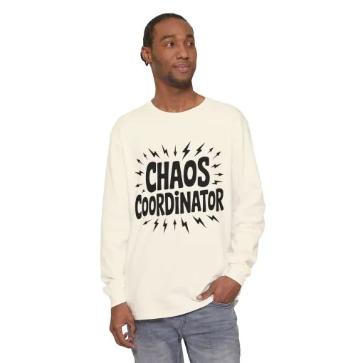 Chaos Coordinator Shirt Unisex Long Sleeve Tee, Funny Mom Life Gift, Mothers Day Shirt, Gifts for Team Leaders, Humor Apparel - Image 34
