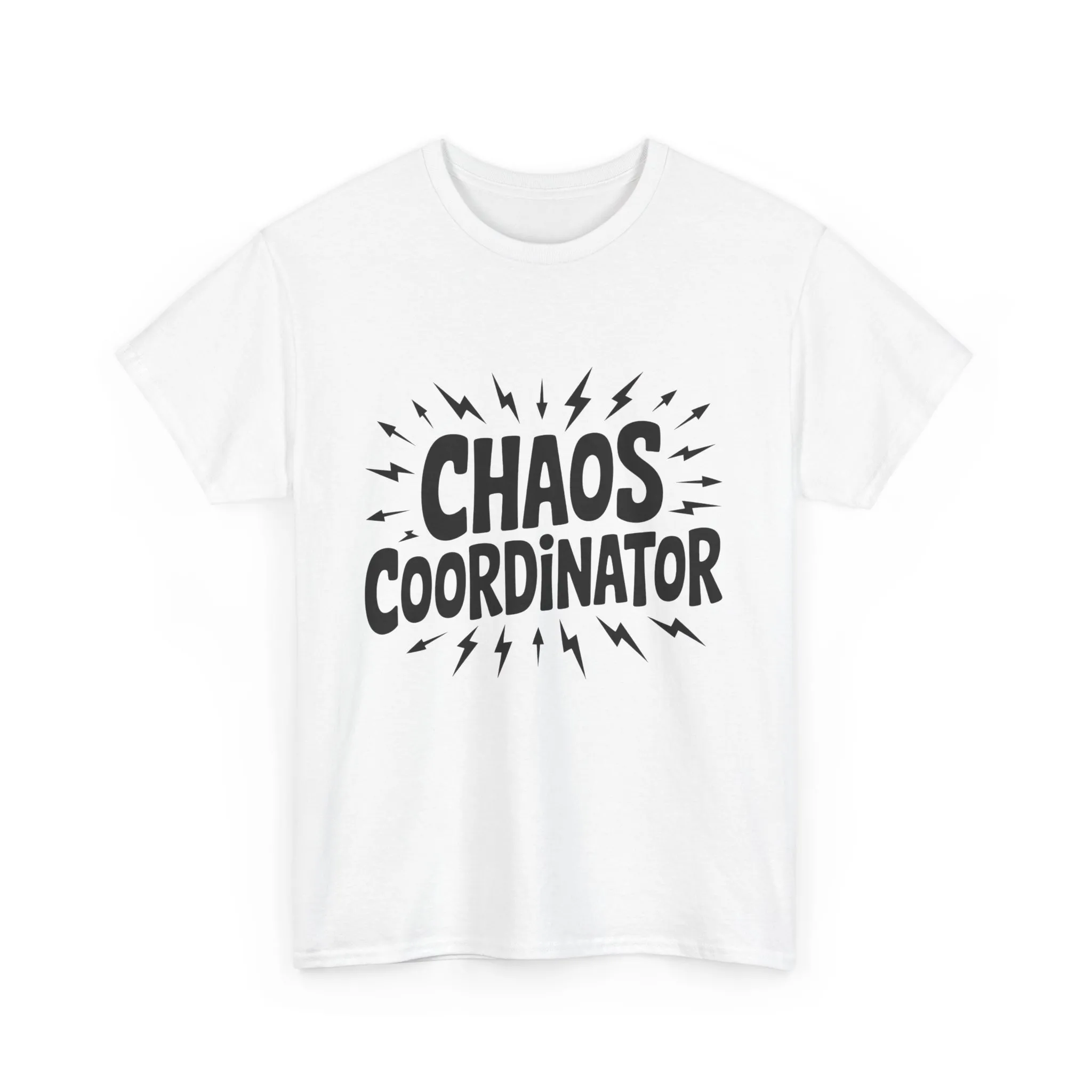Chaos Coordinator Unisex Heavy Cotton Tee, Funny Graphic T-Shirt, Gift for Moms, Mom Life Graphic Tee, Mother's Day T-Shirt - Image 5
