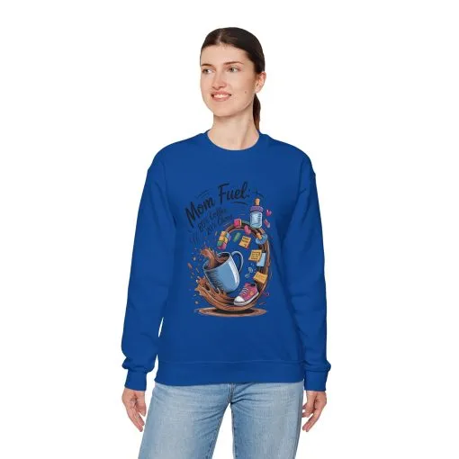 Mom Fuel Unisex Crewneck Sweatshirt, Perfect for Coffee Lovers, Gifts for Moms, Cozy Casual Wear, Funny Graphic Sweatshirt, Mother's Day - Image 47