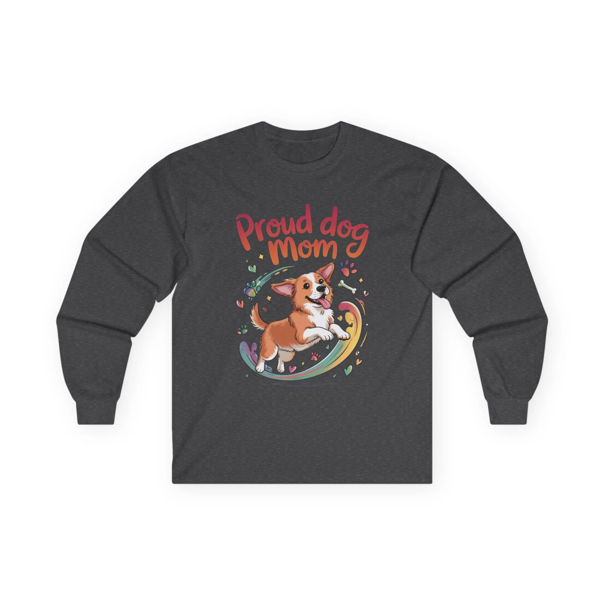 Proud Dog Mom Long Sleeve Tee, Cute Pet Lover Shirt, Gifts for Dog Owners, Mother's Day, Animal Lover Apparel, Dog Mom Apparel - Image 7