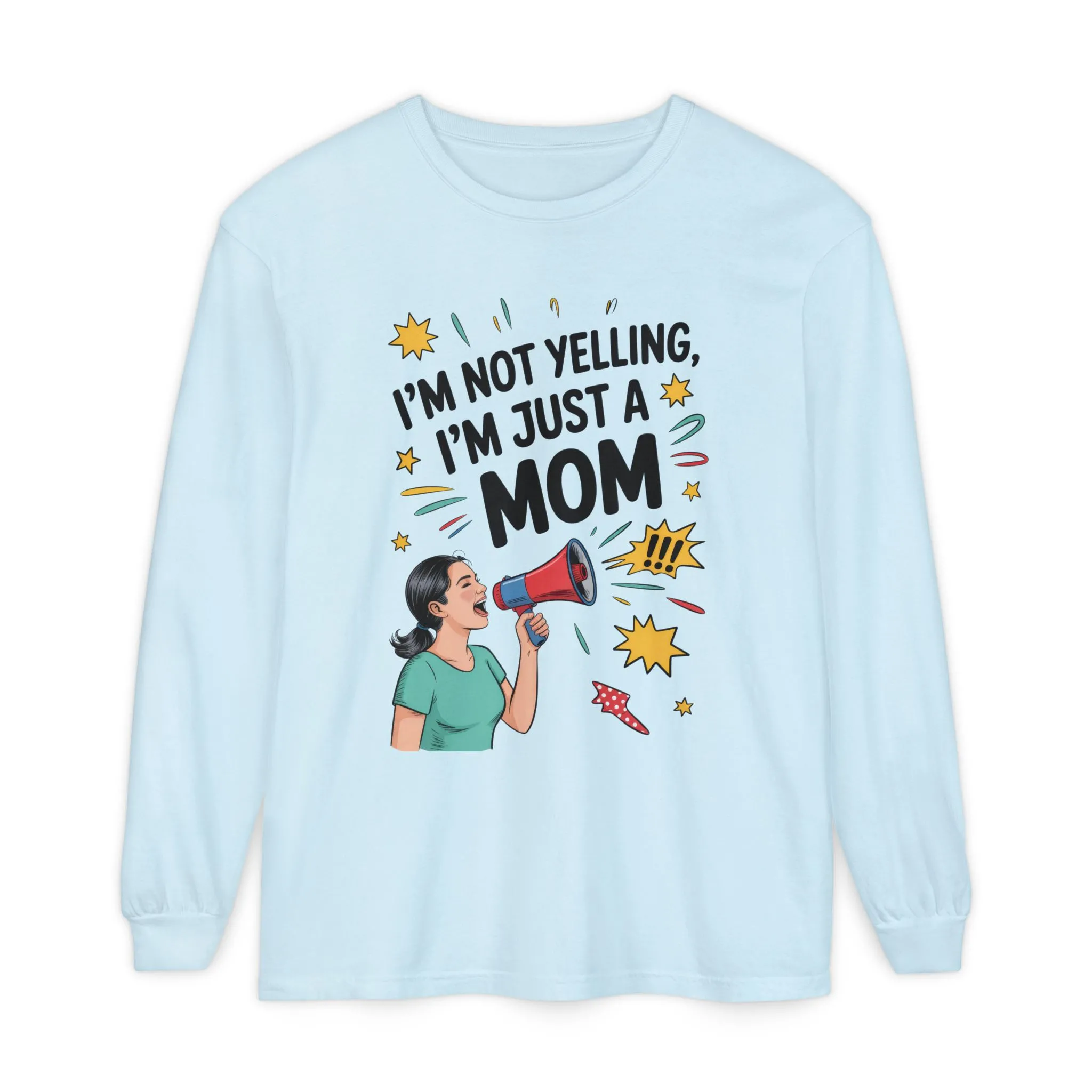 Funny Mom Long Sleeve T-Shirt, I'm Not Yelling I'm Just a Mom, Mother's Day Gift, Loud Mom Life Tank Top, Mother's Day Apparel - Image 7