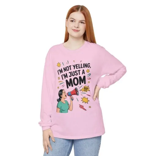 Funny Mom Long Sleeve T-Shirt, I'm Not Yelling I'm Just a Mom, Mother's Day Gift, Loud Mom Life Tank Top, Mother's Day Apparel - Image 16