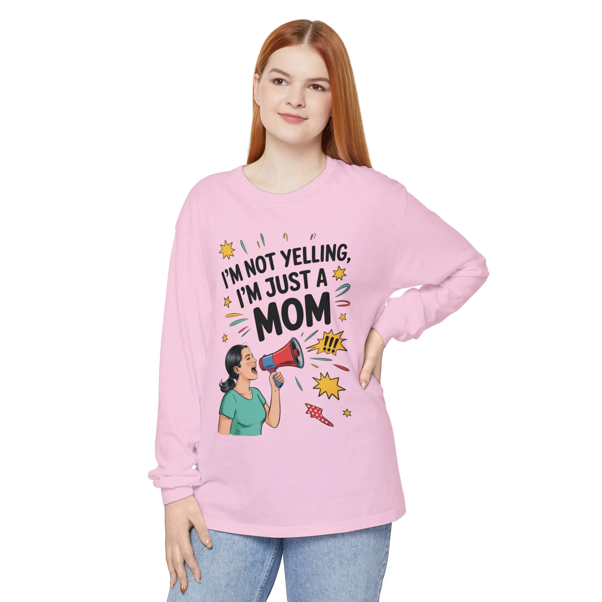 Funny Mom Long Sleeve T-Shirt, I'm Not Yelling I'm Just a Mom, Mother's Day Gift, Loud Mom Life Tank Top, Mother's Day Apparel - Image 16