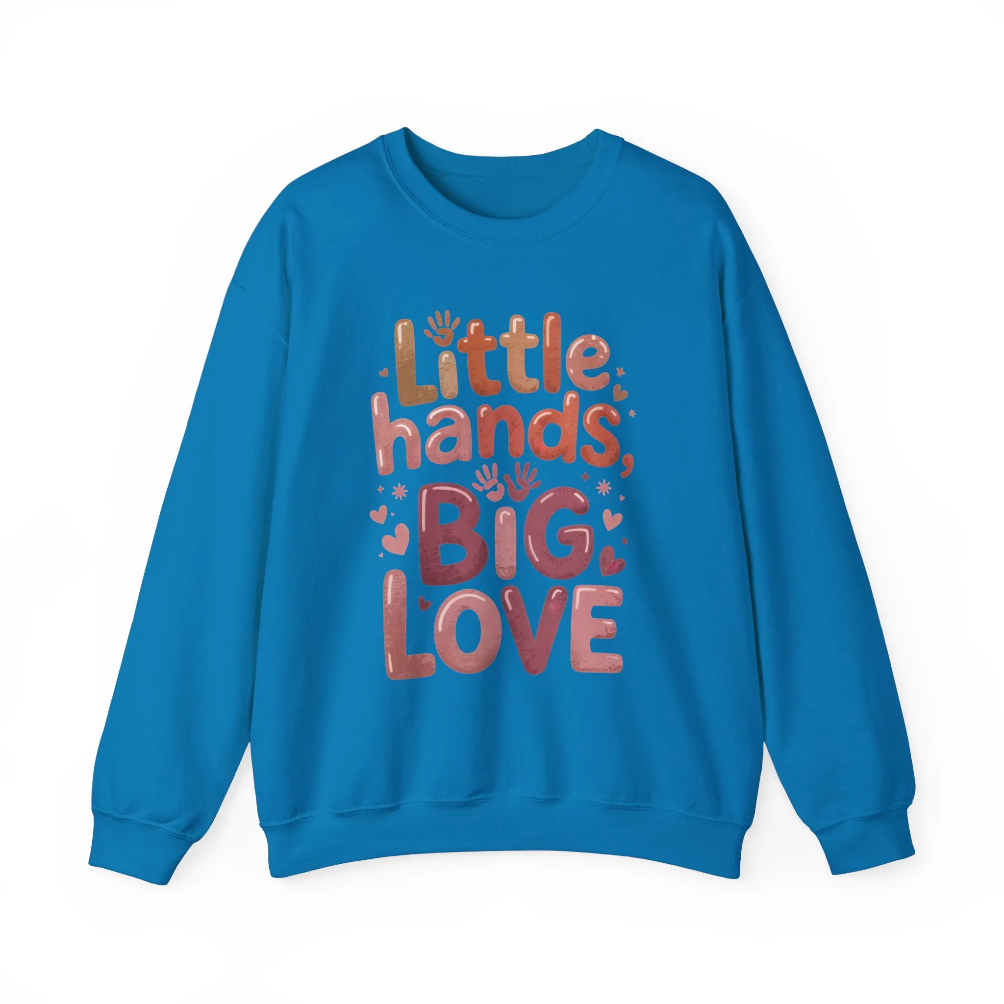Little Hands, Big Love Crewneck Sweatshirt, Perfect for Moms Gifts, Family Events, Baby Showers, Everyday Wear, Cute Tee, mother's day Gift - Image 41