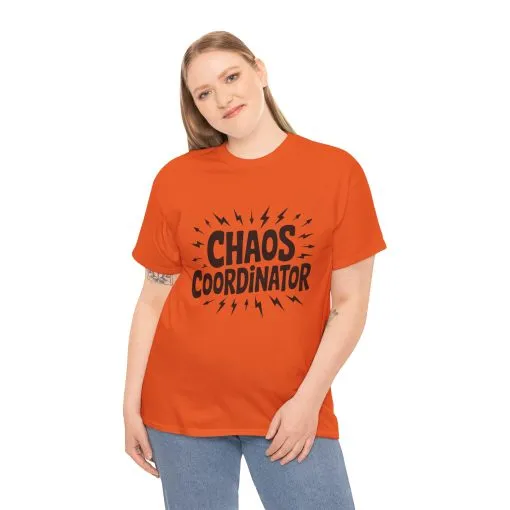 Chaos Coordinator Unisex Heavy Cotton Tee, Funny Graphic T-Shirt, Gift for Moms, Mom Life Graphic Tee, Mother's Day T-Shirt - Image 16