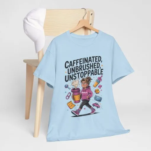 Funny Mom Life Graphic Shirt, Mother's Day Gift, Cotton Tee for Tired but Fierce Mothers, Coffee and Mom T-Shirt, mom life shirt - Image 16