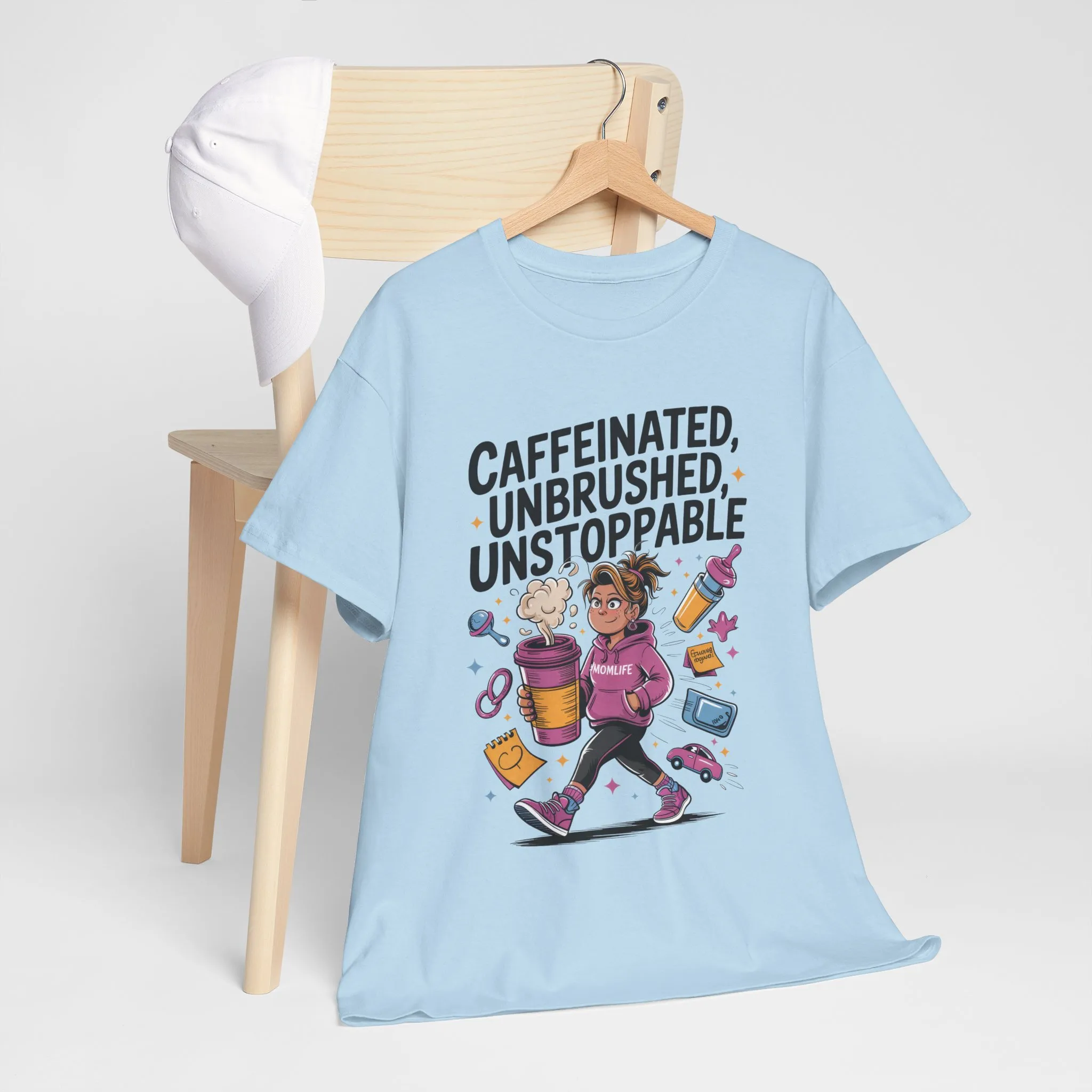 Funny Mom Life Graphic Shirt, Mother's Day Gift, Cotton Tee for Tired but Fierce Mothers, Coffee and Mom T-Shirt, mom life shirt - Image 16