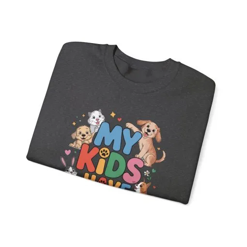 My Kids Have Paws Sweatshirt, Pet Lover Gift, Cute Animal Shirt, Cute Pet Mom Tee, Animal Parent T-Shirt, Gift for Animal Lovers - Image 14