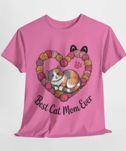 Best Cat Mom Ever T-Shirt, Cat Lover Gift, Pet Mom Shirt, Funny Animal Apparel, Cute Gift for Cat Moms, Gift for Cat Lovers, Kitty Mom Shirt