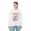 Proud Dog Mom Crewneck Sweatshirt, Pet Lover Gift, Dog Mom Apparel, Animal Lover Clothing, Gift for Dog Moms, Puppy Paw Rainbow Print